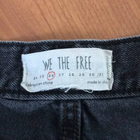 Grey/Black Free People Shorts - Picture 4 of 4